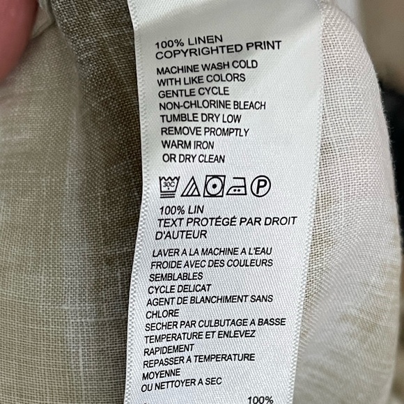 Tommy Bahama Linen Beach Sundress Coastal Resort Tie Dye Sleeveless Vacation Lg - Picture 12 of 12